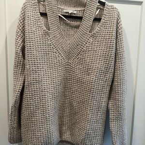 Rebecca Minkoff V-Neck Sweater - Taupe